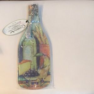 2 pc. Glass Cutting Board &knife